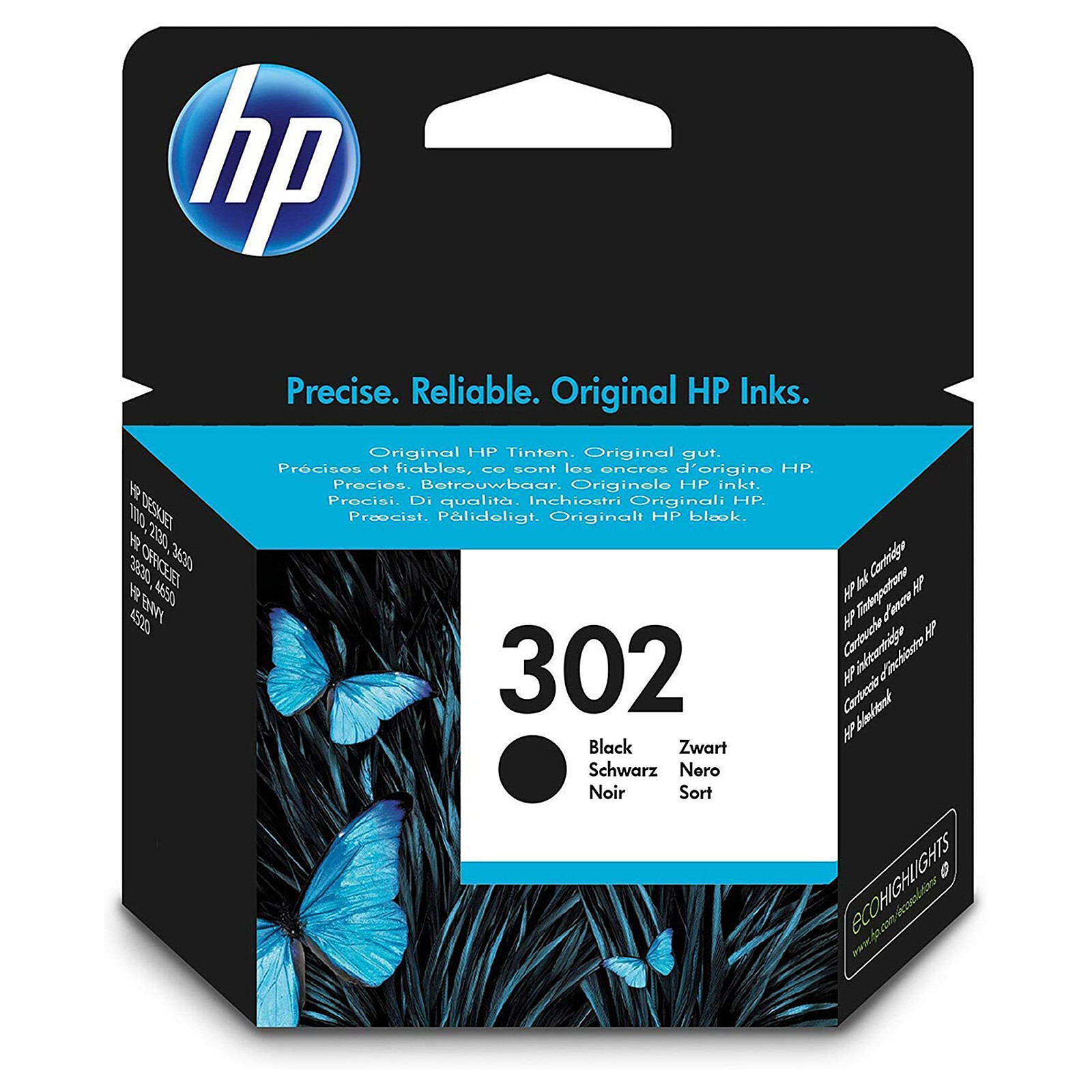 Cartouche HP 302 Noir (F6U66AE)