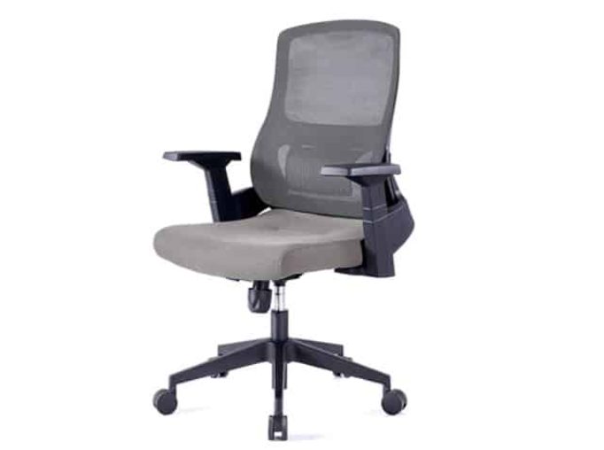 Chaise bureau ergonomique rotative métal