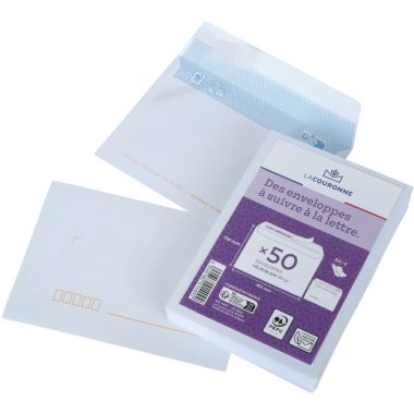 Paquet Enveloppe blanche SF 11×22 cm (x50p)