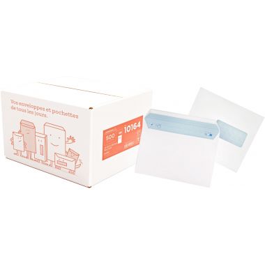 Paquet Enveloppe blanche AF 11×22 cm (x50p)