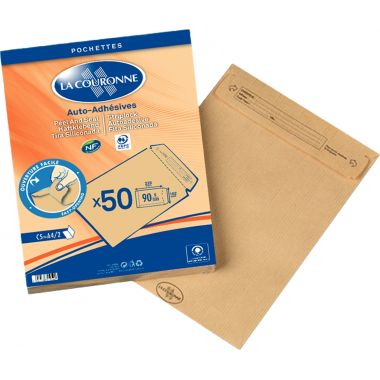Paquet Enveloppe kaki 16×22 cm (x50p)