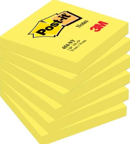 Post-it 76×76mm – 100 feuilles jaune