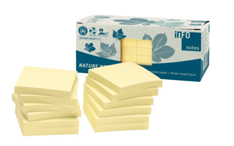 Post-it couleurs assorties – lot×12 pièces