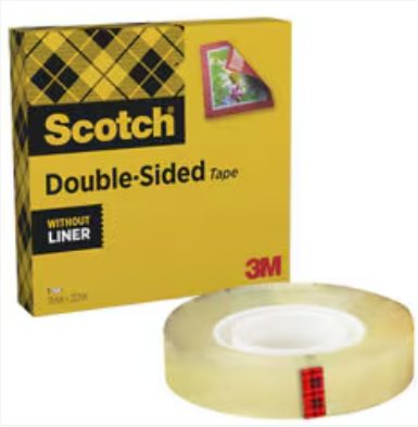 Ruban Adhésif Double Face Transparent – 3mètres