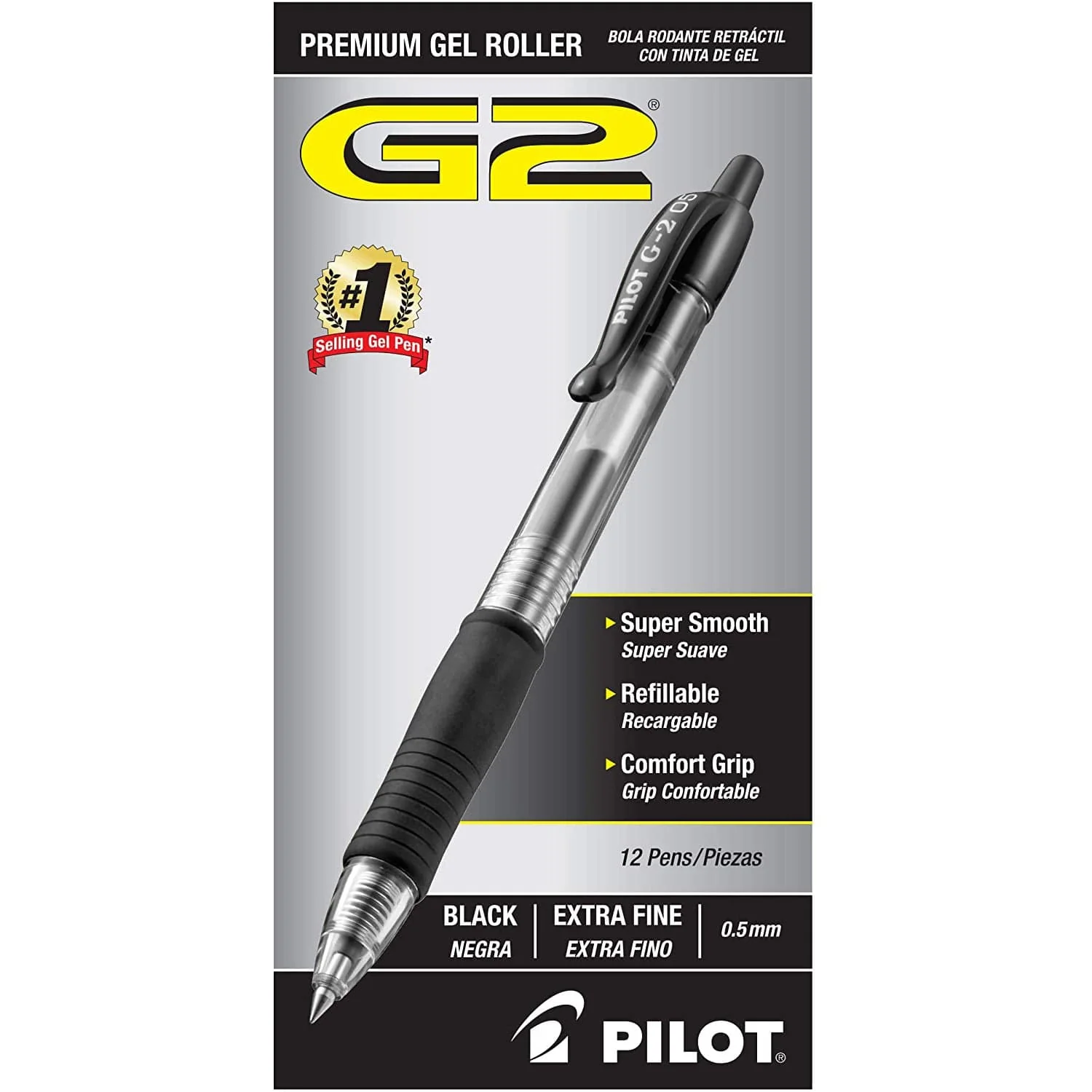 Stylos gel Pilot G2 – lot×12